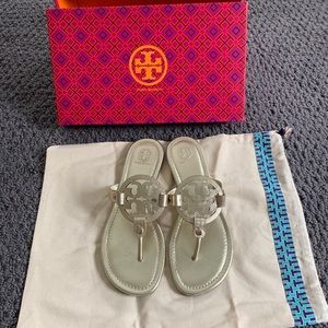 Tory Burch Shoes - Tory Burch Miller Flip Flop in Spark Gold Tory Burch Shoes - Tory Burch Miller Flip Flop in Spark Gold